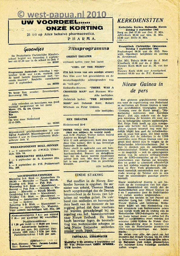 Nieuw Guinea Koerier 1962-08-31 pagina 4